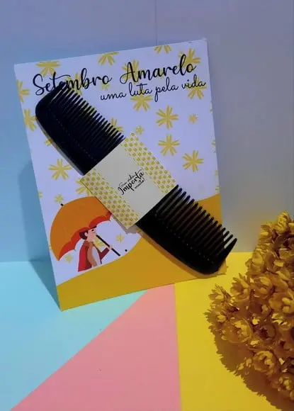 Card com Pente de Bolso- Setembro Amarelo