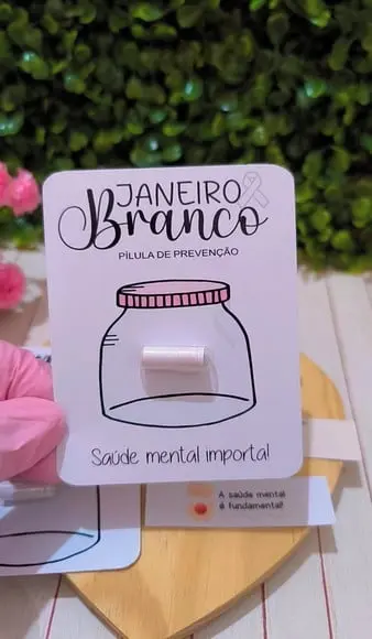 Card com Pílula Frases- Janeiro Branco
