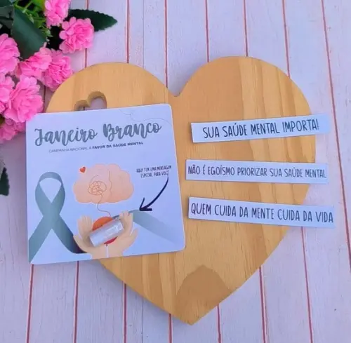 Card com Pílula Mensagem- Janeiro Branco