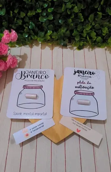 Card com Pílula Frases- Janeiro Branco