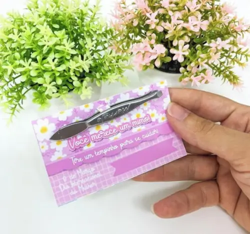 Card com Pinça- Dia da Mulher