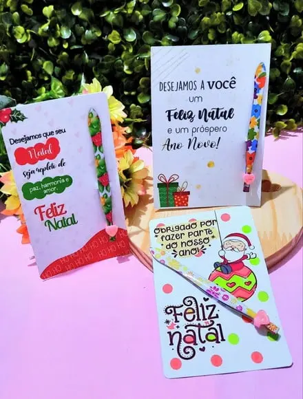 Card com Pinça- Natal