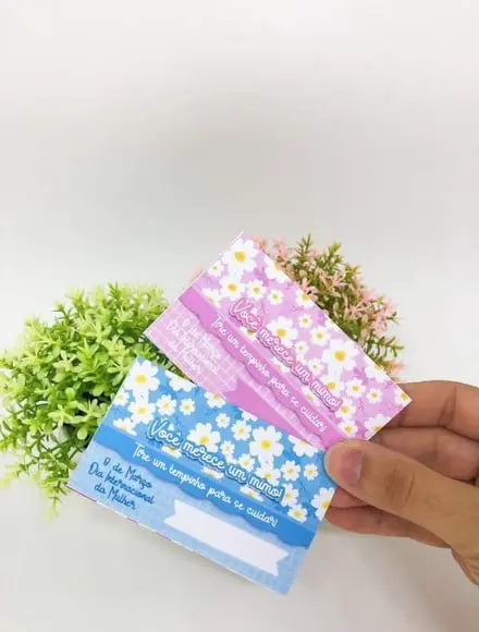 Card com Pinça- Dia da Mulher