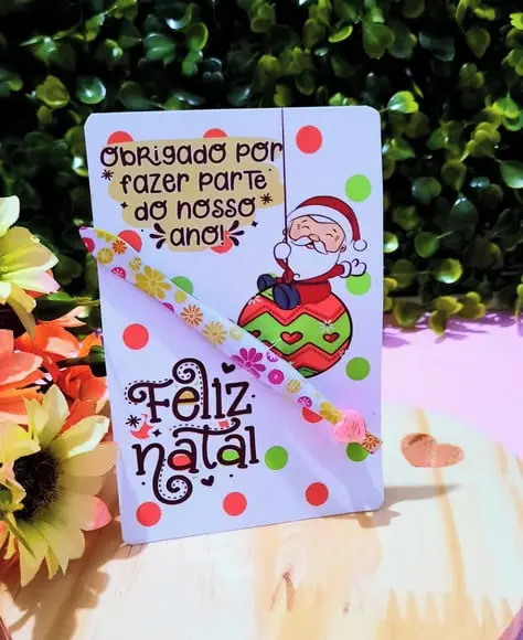 Card com Pinça- Natal