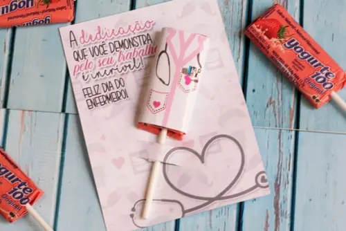 Card com Pirulito- Enfermagem