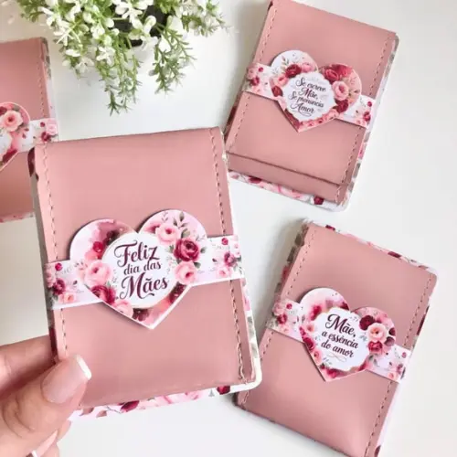 Card com Porta Cartão- Dia das Mães