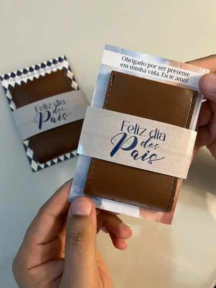 Card com Porta Cartão- Dia dos Pais