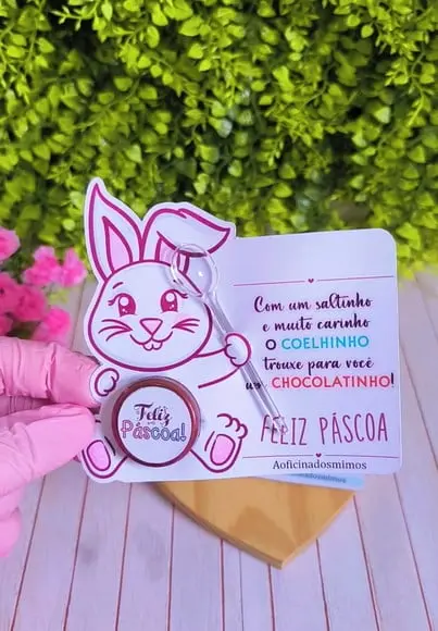 Card com Potinho com Nutela (3ml)- Páscoa