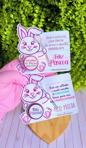 Card com Potinho com Nutela (3ml)- Páscoa