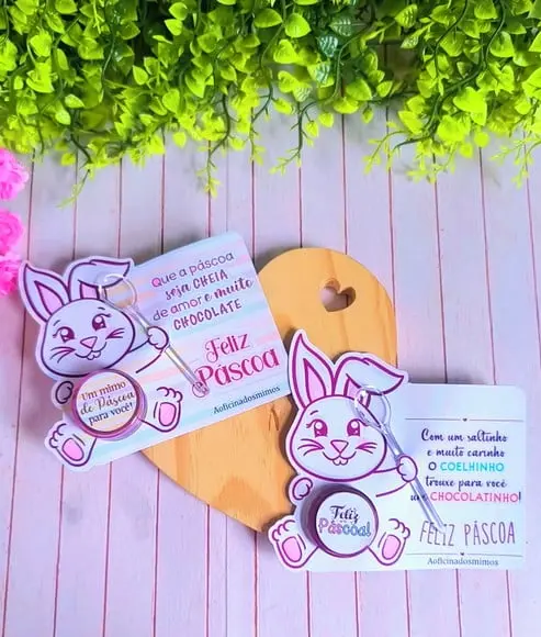 Card com Potinho com Nutela (3ml)- Páscoa