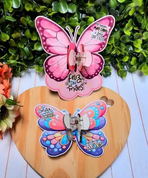 Card com Prendedor de Cabelo- Dia das Mães