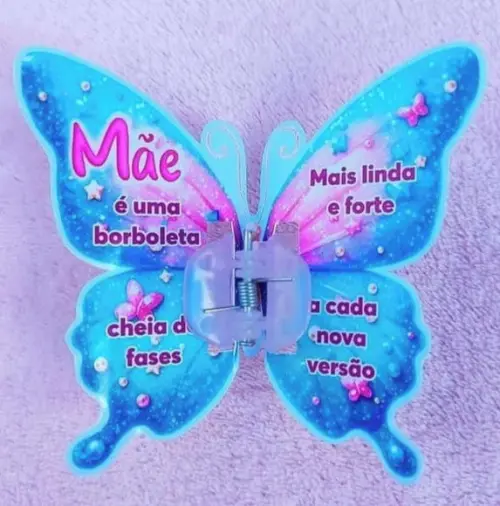 Card com Prendedor de Cabelo- Dia das Mães