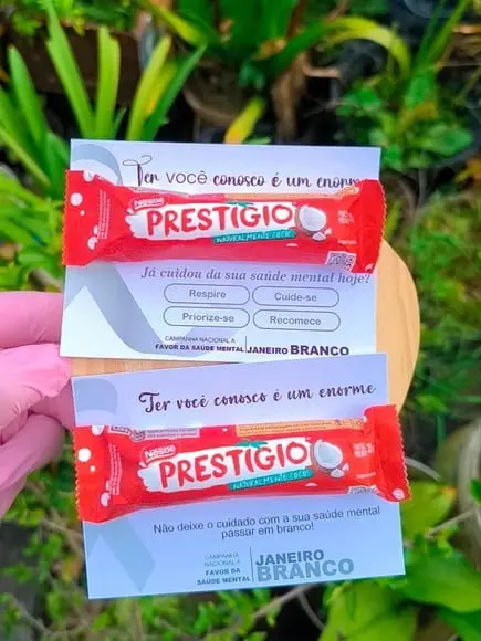 Card com Prestígio 33g- Janeiro Branco