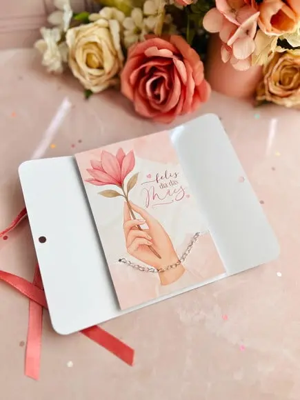 Card com Pulseirinha- Dia das Mães