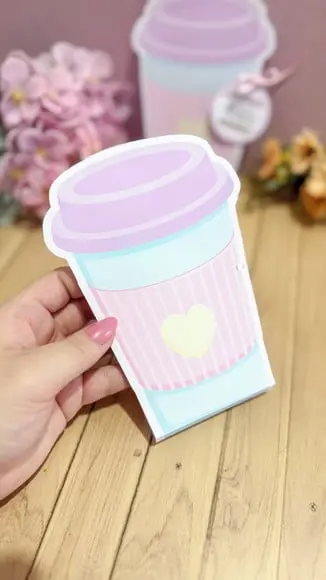 Card com Sachê de Café- Dia da Mulher