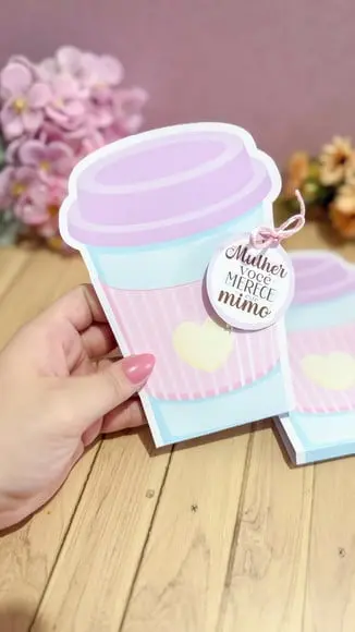 Card com Sachê de Café- Dia da Mulher
