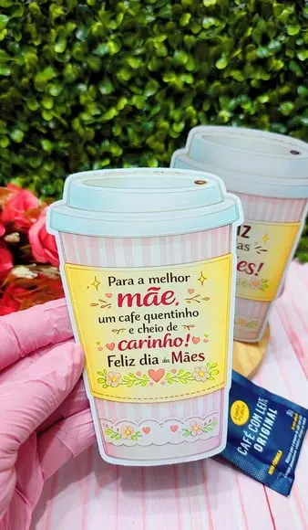 Card com Sachê de Café- Dia das Mães