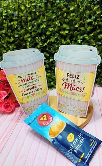 Card com Sachê de Café- Dia das Mães