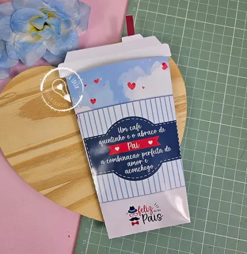 Card com Sachê de Café- Dia dos Pais