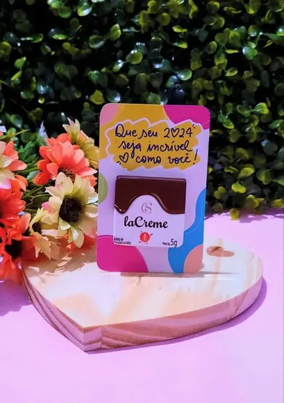 Card com Tablete Cacau Show 5g- Ano Novo