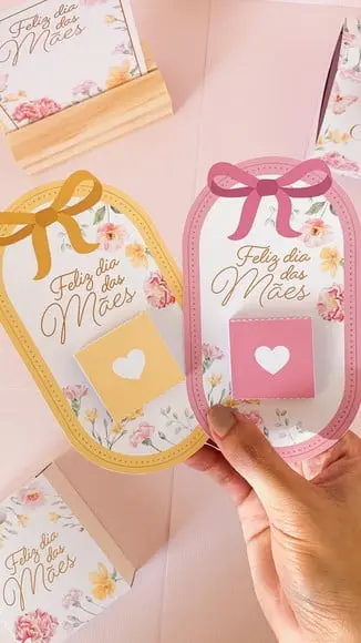 Card com Tablete Cacau Show 5g- Dia das Mães