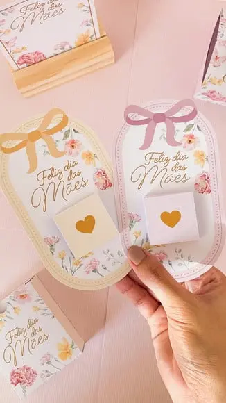 Card com Tablete Cacau Show 5g- Dia das Mães