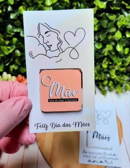 Card com Tablete Cacau Show 5g- Dia das Mães