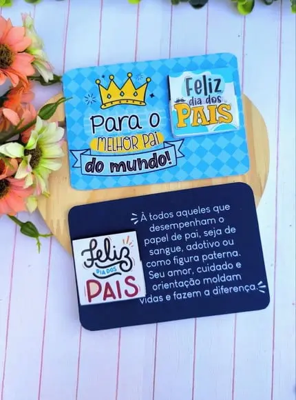 Card com Tablete Cacau Show 5g- Dia dos Pais