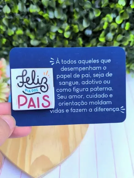 Card com Tablete Cacau Show 5g- Dia dos Pais
