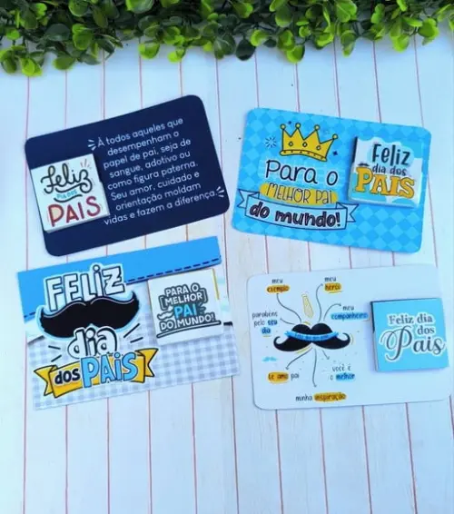 Card com Tablete Cacau Show 5g- Dia dos Pais