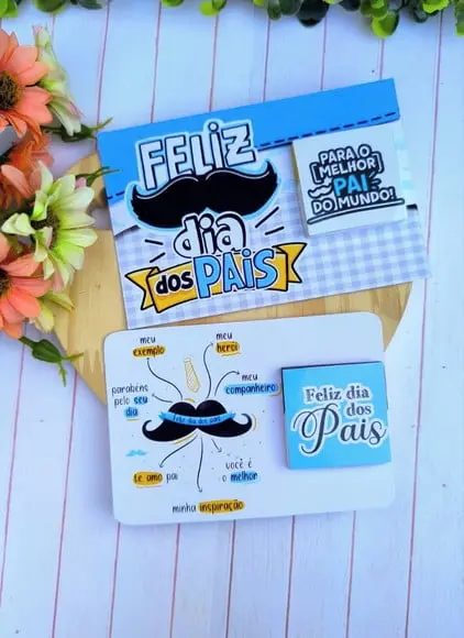 Card com Tablete Cacau Show 5g- Dia dos Pais