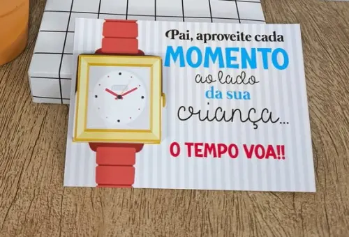 Card com Tablete Cacau Show 5g- Dia dos Pais