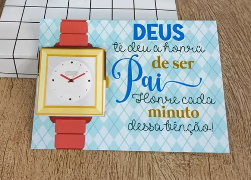 Card com Tablete Cacau Show 5g- Dia dos Pais