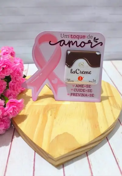 Card com Tablete Cacau Show 5g- Outubro Rosa