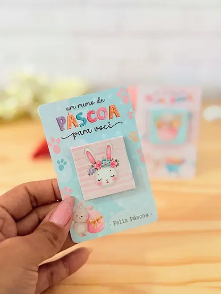 Card com Tablete Cacau Show 5g- Páscoa