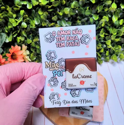 Card com Tablete Cacau Show- Dia das Mães Pet