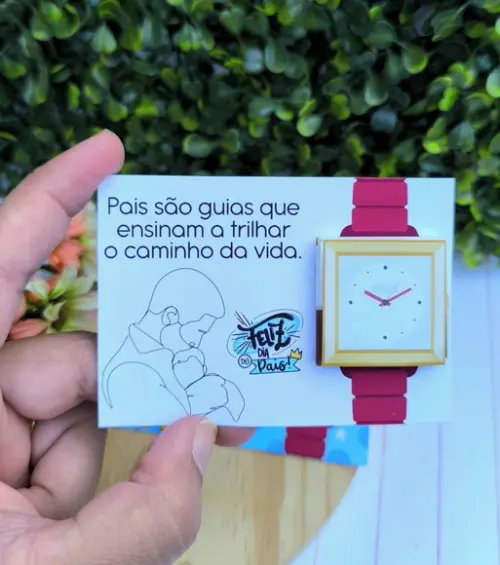 Card com Tablete Cacau Show- Dia dos Pais