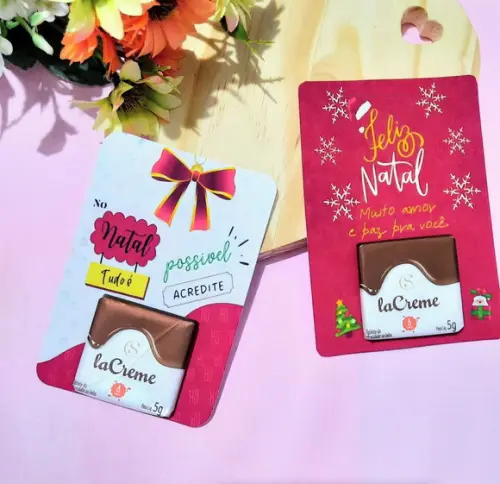 Card com Tablete Cacau Show- Natal