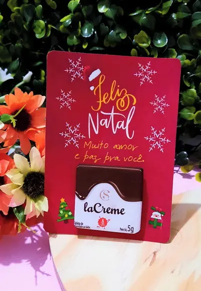 Card com Tablete Cacau Show- Natal