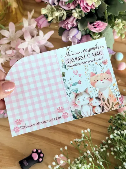 Card com Tablete Cacau Show- Mãe de Pet