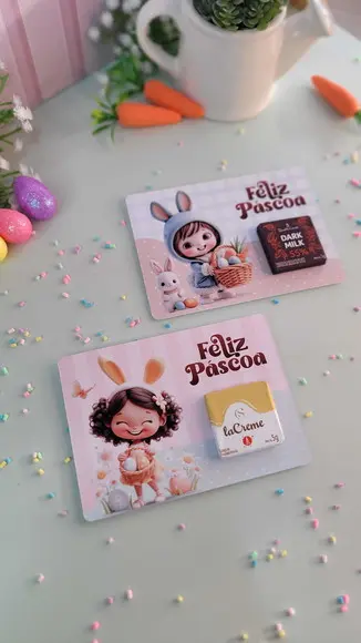 Card com Tablete Cacau Show- Páscoa