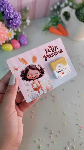Card com Tablete Cacau Show- Páscoa