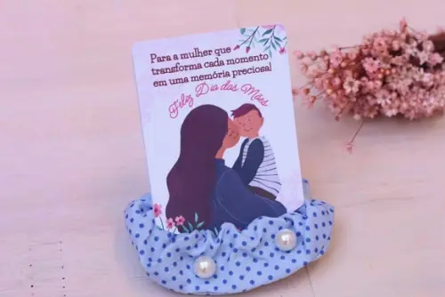 Card com Xuxinha Scrunch e Brinco- Dia das Mães