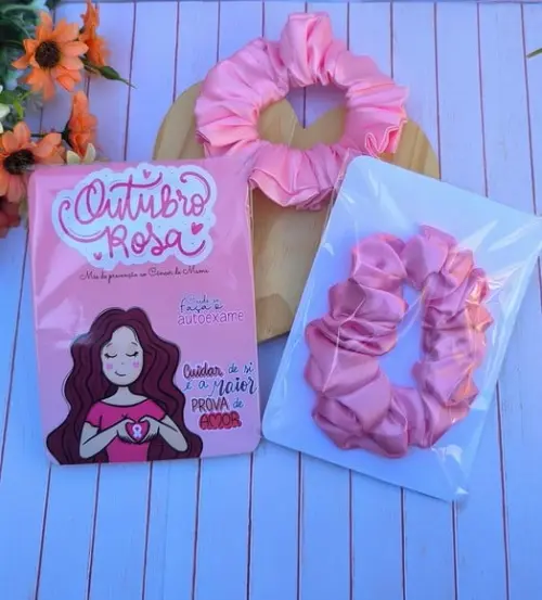 Card com Xuxinha Scrunch- Outubro Rosa