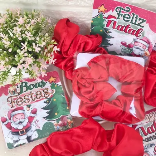 Card com Xuxinha Scrunchie- Natal