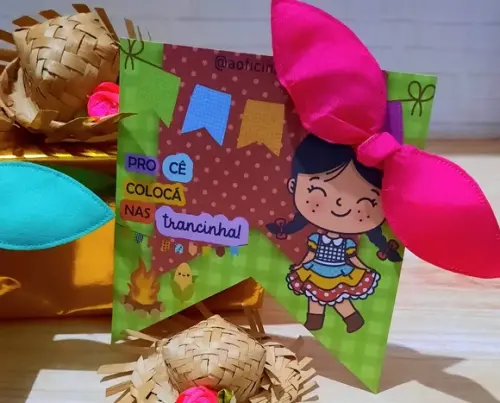 Card com Xuxinha- Festa Junina