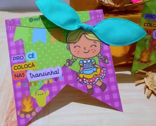 Card com Xuxinha- Festa Junina