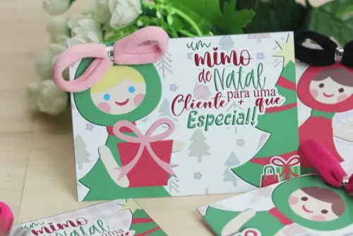 Card com Xuxinha+ Bala- Mimo de Natal