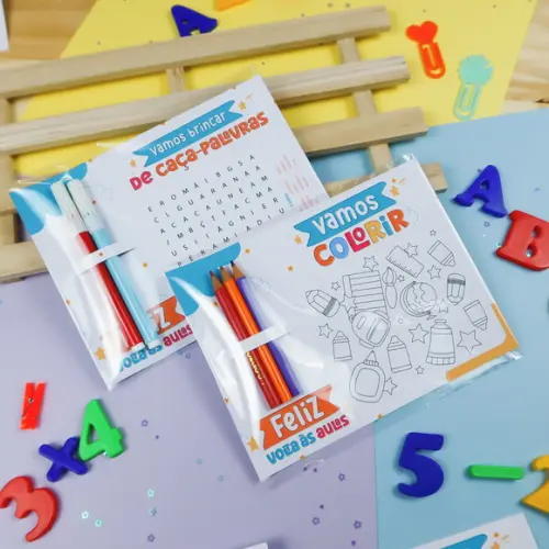 Card de Atividades com Canetinhas- Volta as Aulas