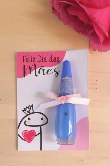 Card Flork com Esmalte- Dia das Mães